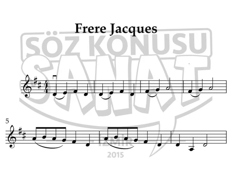 Frere-Jacques-Keman-Notası