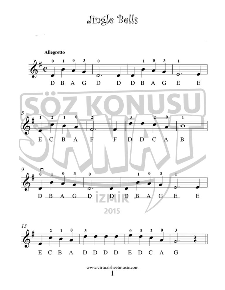 jingle-bells-keman-notası